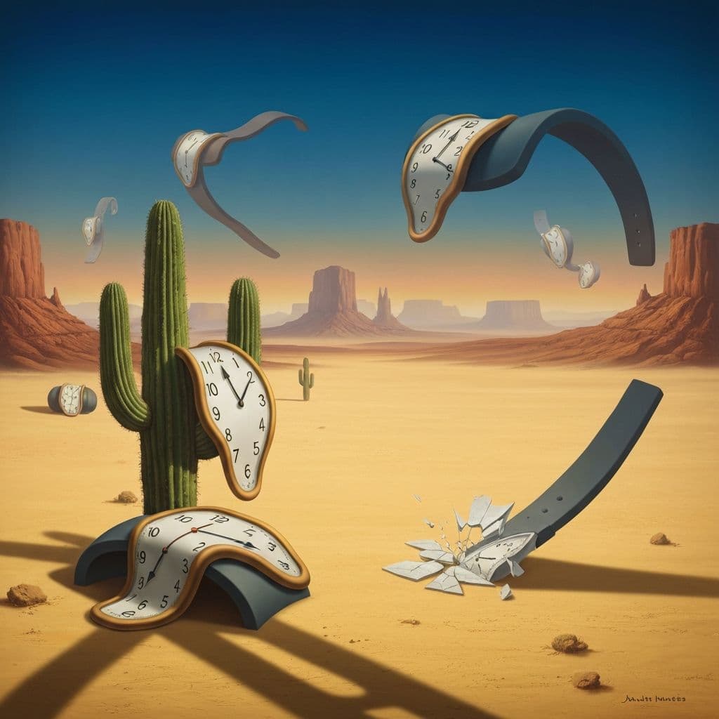 The Persistence of Memory by Salvador Dalí - art journaling prompt inspiration