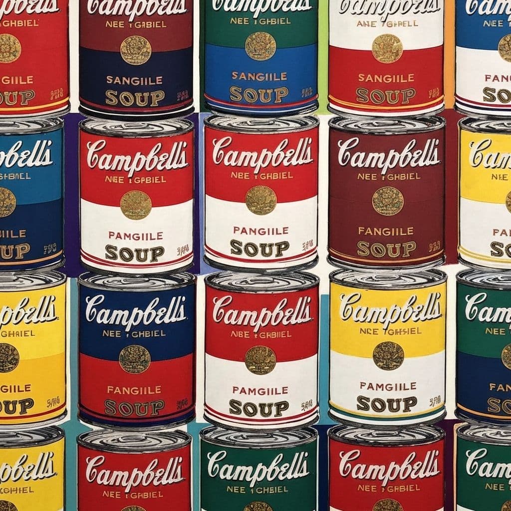 Campbell's Soup Cans by Andy Warhol - art journaling prompt inspiration