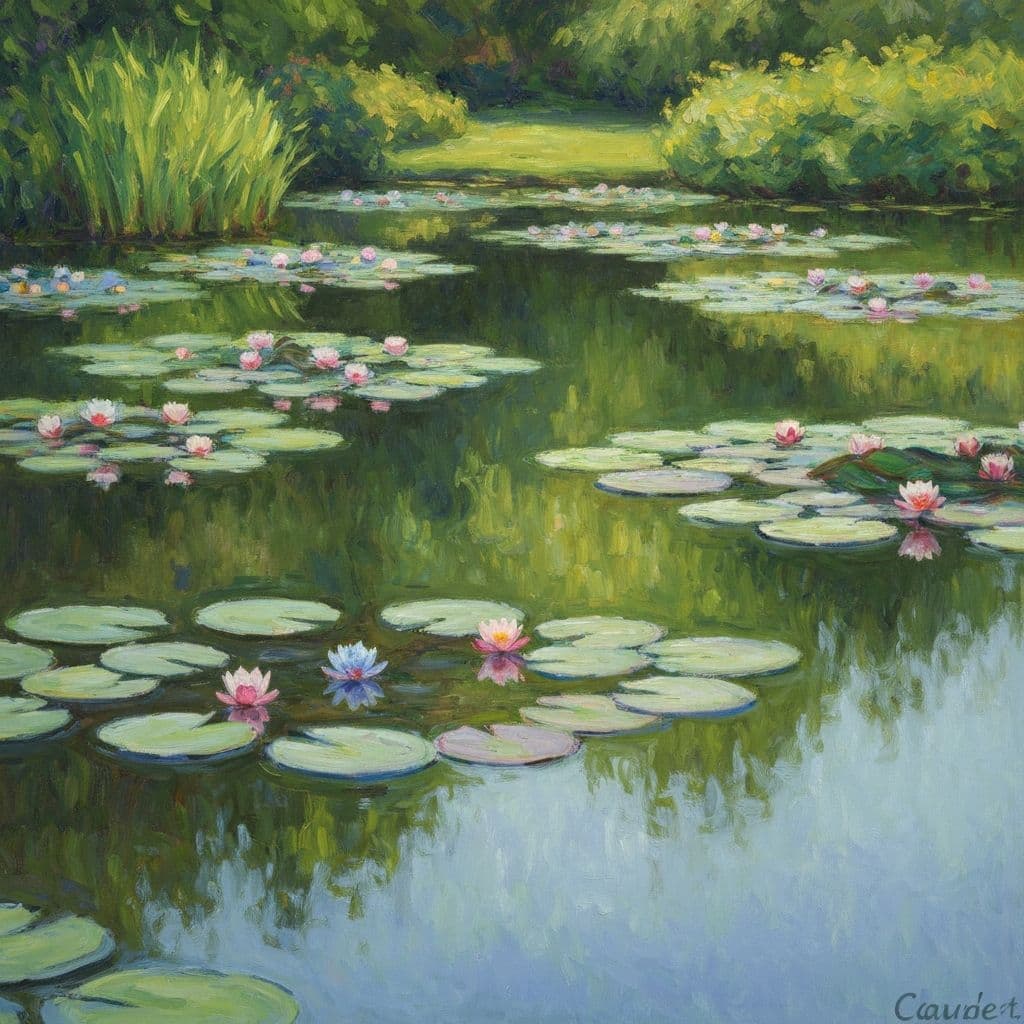 Water Lilies by Claude Monet - art journaling prompt inspiration