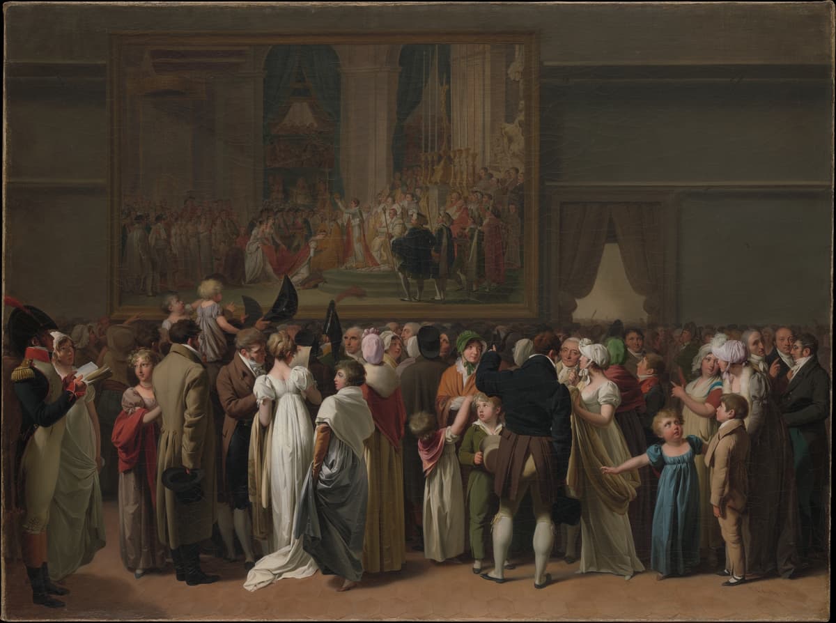 The Public Viewing David's "Coronation" at the Louvre